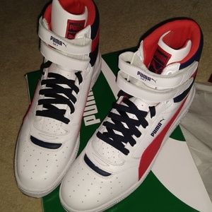 Men's Puma Sky Red White Blue Size 10.5